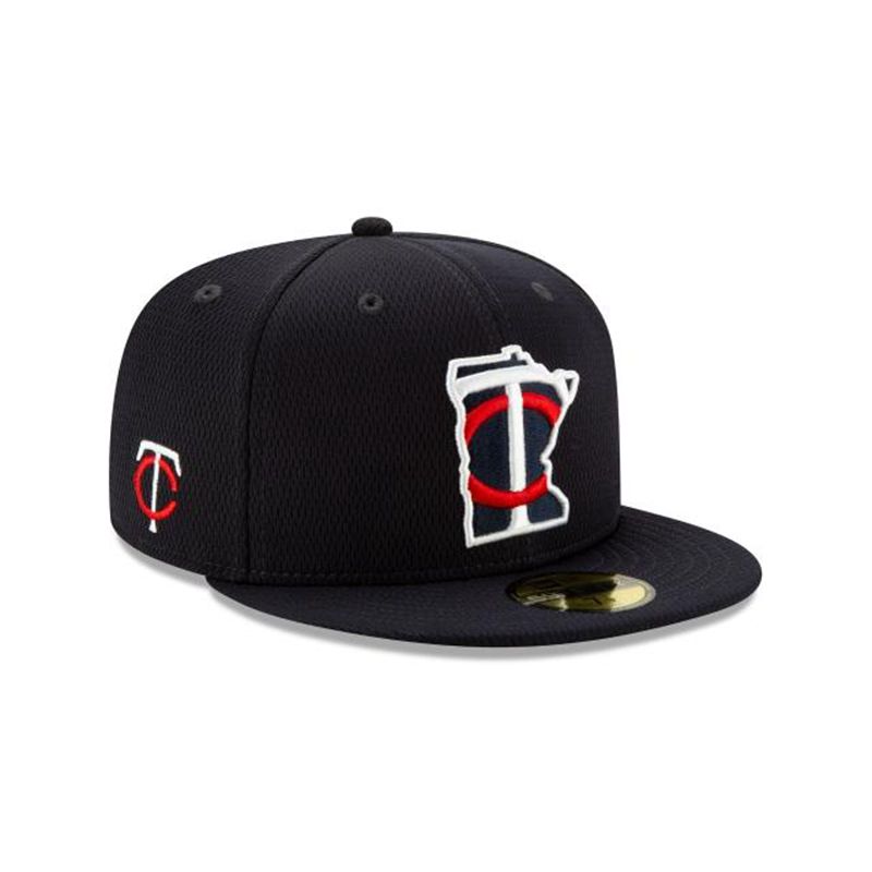 MLB Minnesota Twins Batting Practice 59Fifty Fitted (ZJQ6921) - Blue New Era Caps